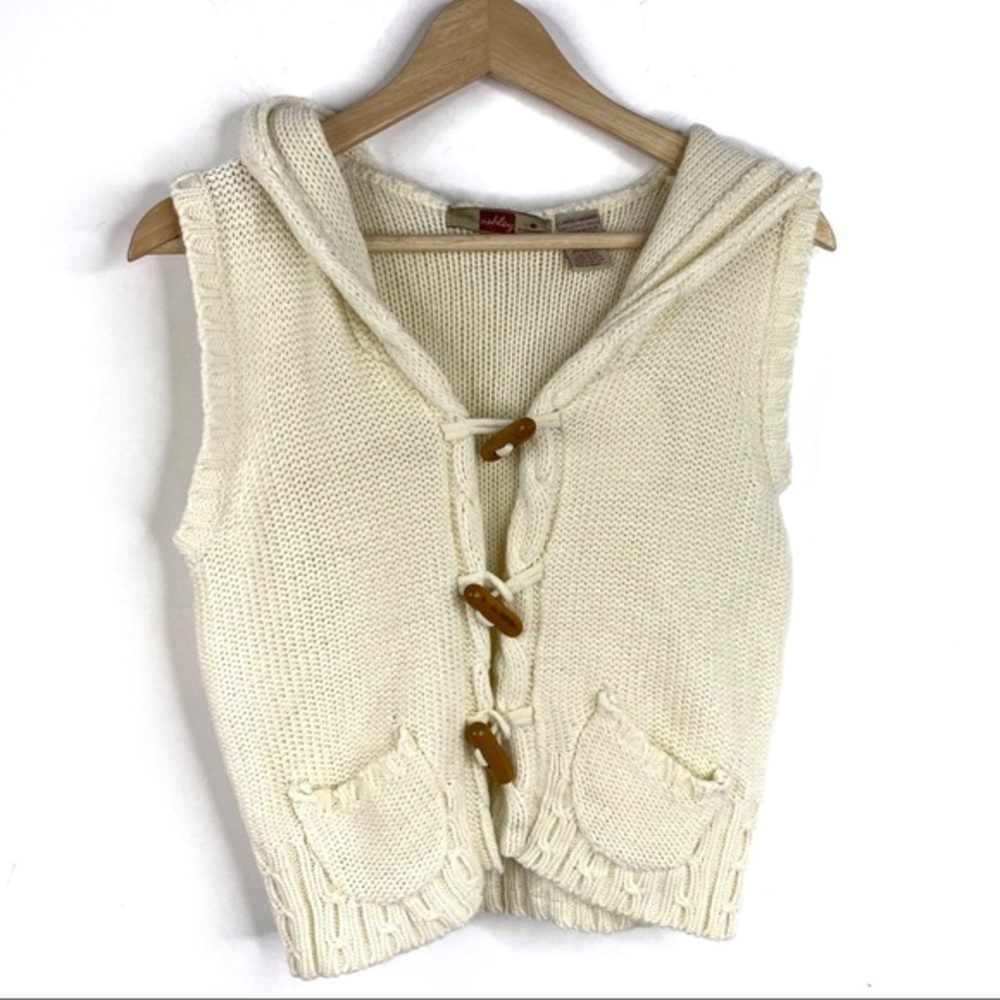 Ashley by 26 International Off White Knit Vest